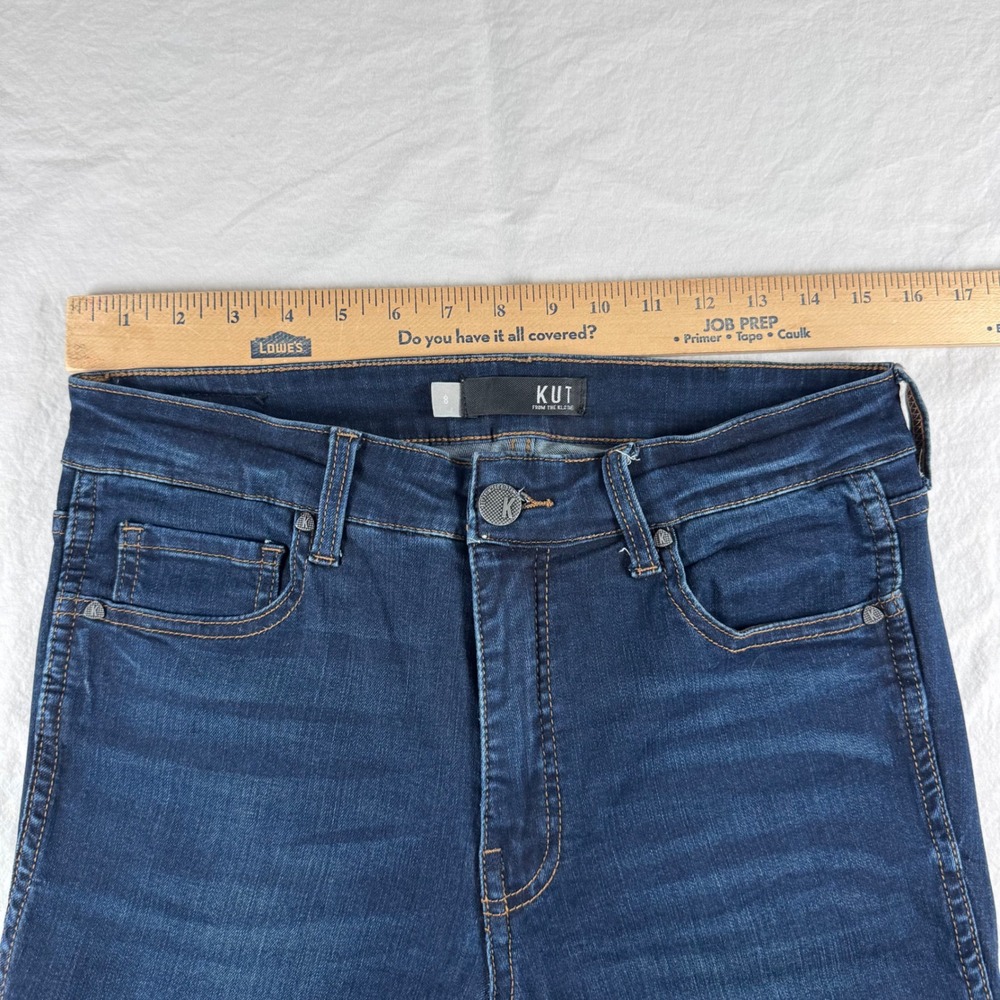Kut from the Kloth 8 Blue Connie High Rise Fab AB Ankle Skinny Jeans KP1224MA9 - Picture 4 of 13